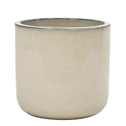 Pot en terre cuite Glazed crème Ø 30 x 28 cm