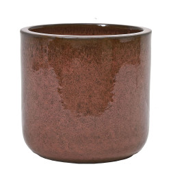 Pot en terre cuite Glazed rouge baie sauvage Ø 30 x 28 cm