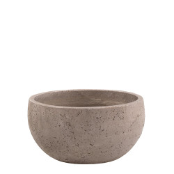 Coupe en ciment New Cement brune Ø 32 x 16 cm