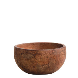 Coupe en ciment New Cement brun rouille Ø 32 x 16 cm