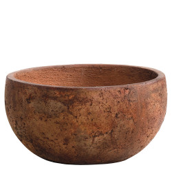 Coupe en ciment New Cement brun rouille Ø 45 x 23 cm