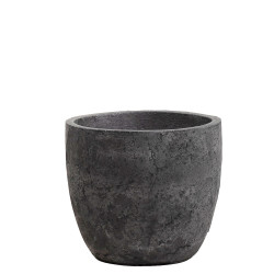 Pot en ciment New Cement gris Ø 26 x 22 cm
