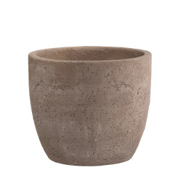 Pot en ciment New Cement brun Ø 34 x 29 cm