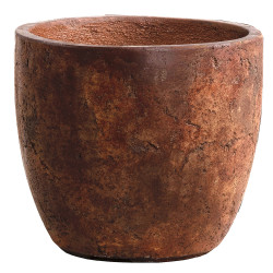 Pot en ciment New Cement brun rouille Ø 42 x 36 cm