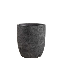 Pot en ciment New Cement gris Ø 26 x 29 cm