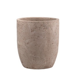 Pot en ciment New Cement brun Ø 34 x 38 cm