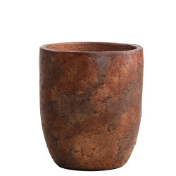 Pot en ciment New Cement brun rouille Ø 34 x 38 cm