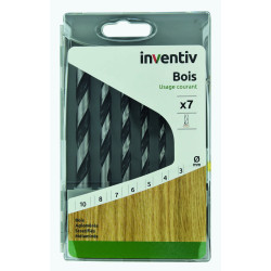 Set de forets pour bois Ø 3 - 10 mm 7 pièces INVENTIV