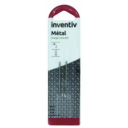 Foret pour métal Ø 4 mm 2 pièces INVENTIV
