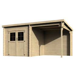 Abri de jardin en bois Noa 28 mm 4