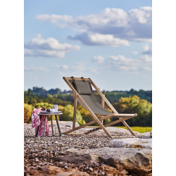 Chilienne Pliante Taupe – Confort Optimal 4 Positions | PROLOISIRS