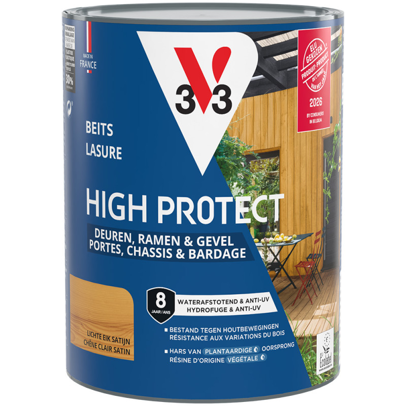 Lasure Bois High Protect Chêne Clair V33 0,75L | V33