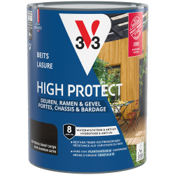 Lasure pour bois Haute Protection Noir Charbon 0,75 L | V33