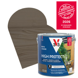 Lasure Bois V33 Haute Protection Poivre 2,5L Porte & Châssis | V33