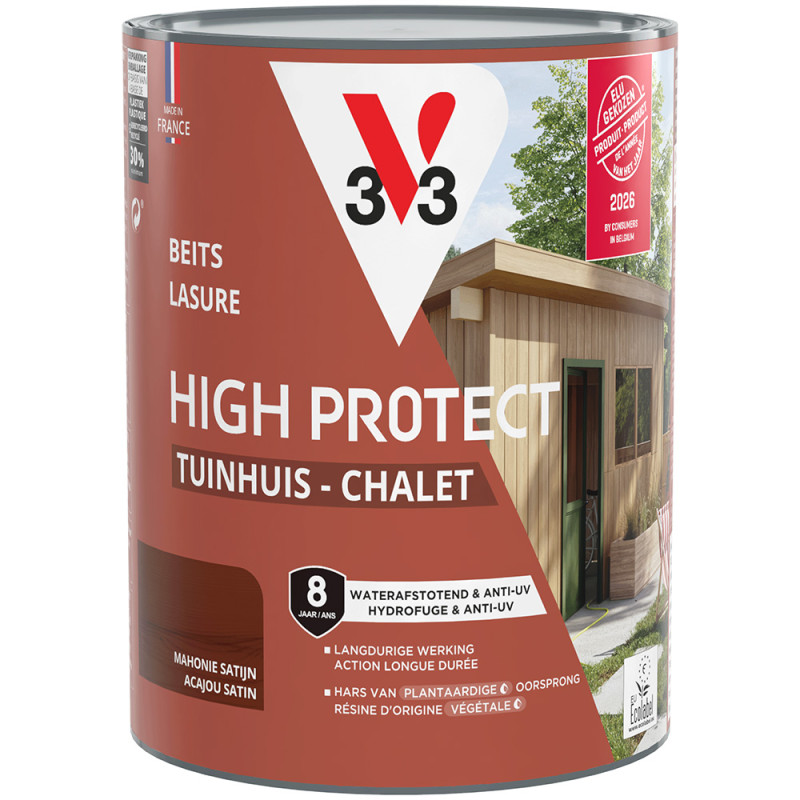 Lasure Chalet Haute Protection Acajou V33 0,75 L | V33
