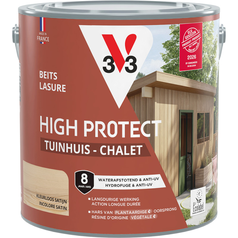 Lasure Chalet Haute Protection V33 Incolore 2,5 L | V33