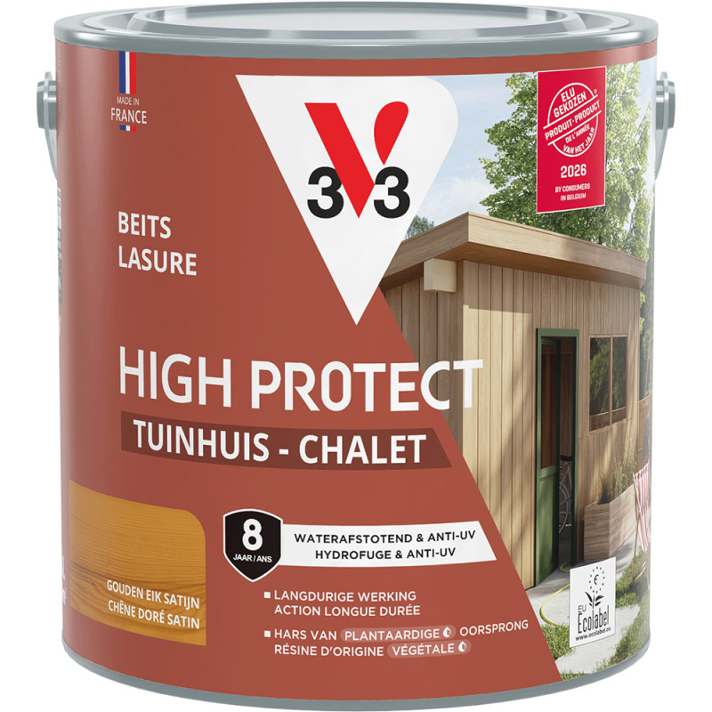 Lasure Chalet Haute Protection Chêne Doré 2,5 L | V33