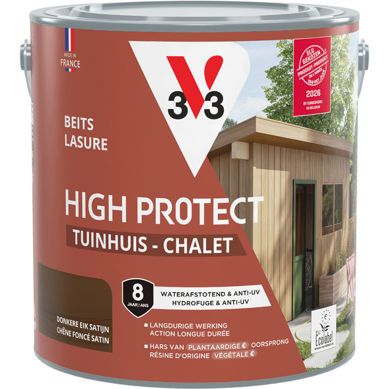 Lasure Chalet V33 Haute Protection Chêne Foncé 2,5 L | V33