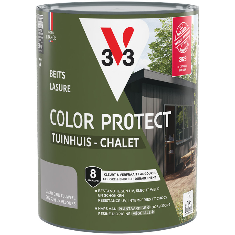 Lasure Chalet Gris Soyeux Color Protect V33 0.75L | V33