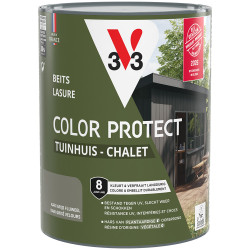 Lasure Chalet V33 Protection Couleur Kaki Grisé 0,75 L | V33