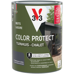 Lasure Chalet Protection Couleur Bleu Orage 0,75 L | V33
