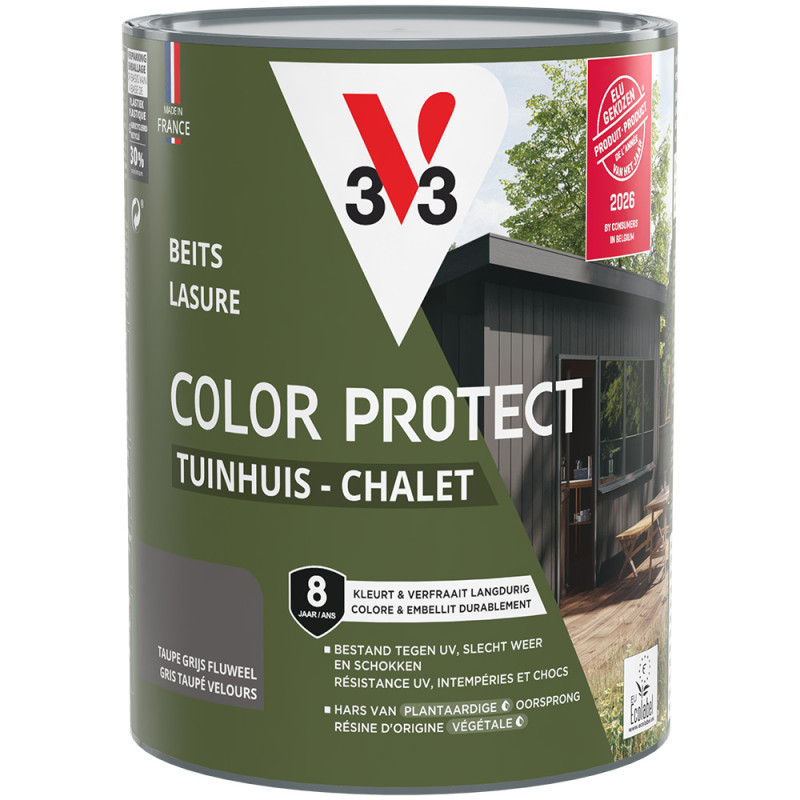 Lasure Chalet Gris Taupé Color Protect V33 0.75L | V33