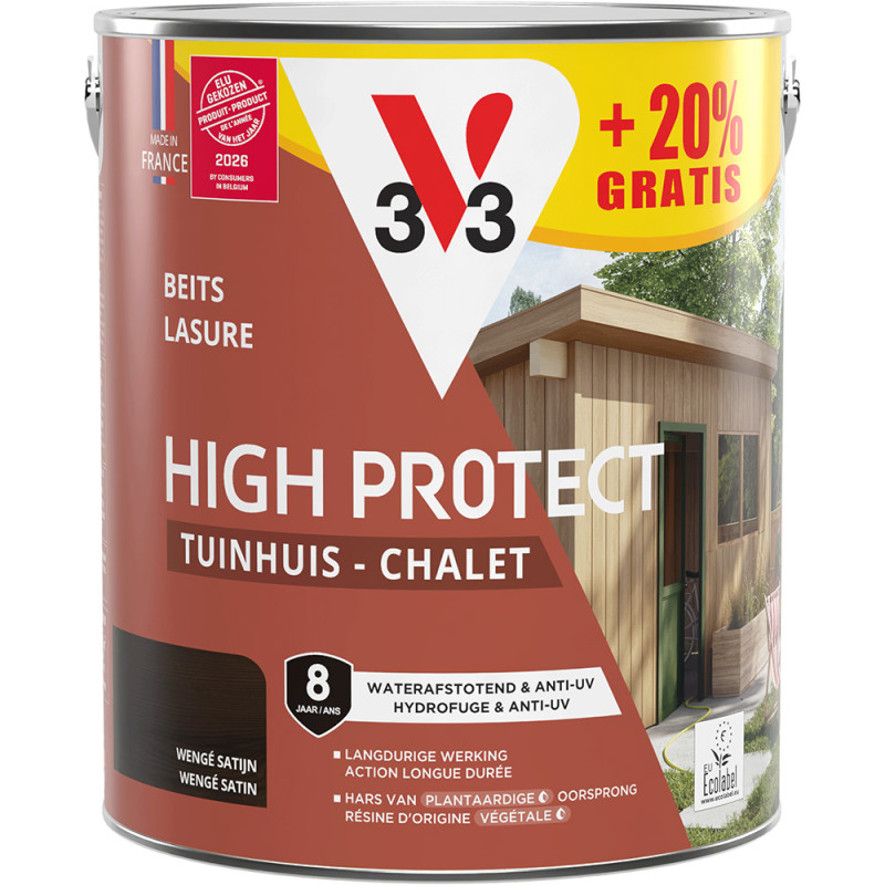Lasure Chalet Haute Protection Wengé V33 - 3 L gratuits | V33