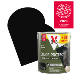 Lasure Chalet Noir V33 Color Protect – 2,5 L + 0,5 L gratuit | V33