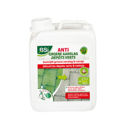 Anti-dépôts verts BSI 2,5 L – Nettoyant mousse et algues extérieur