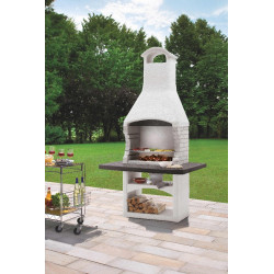 Barbecue béton Galapagos 2 – Grille inox pour 10-12 personnes