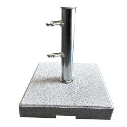 Pied de parasol blanc Marmotech – 20 kg, 38x38x7 cm