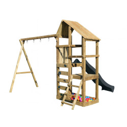 Portique en bois Giulia anthracite