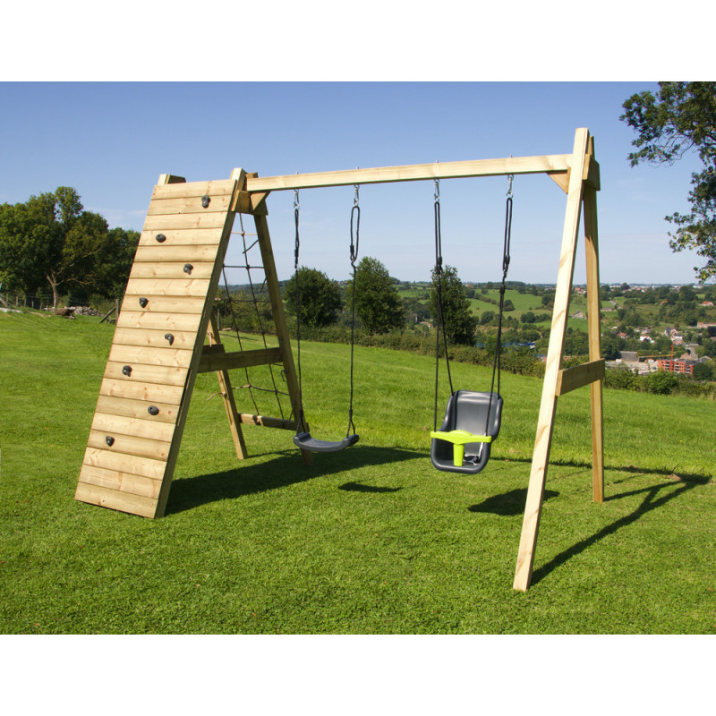 Portique en bois Commando Adam