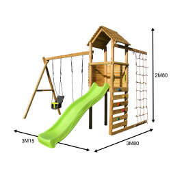 Portique en bois Louis lime