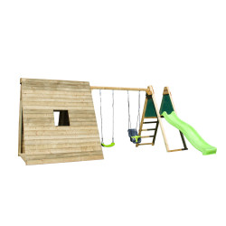 Portique en bois avec petit tipi