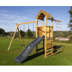 Portique Louis Anthracite – Jeux Extérieurs Durables | BNB WOOD