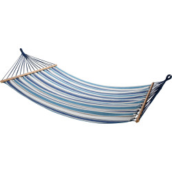 Hamac rayuré bleu 200 x 150 cm