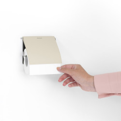 Porte-rouleau papier toilette avec rabat MindSet beige doux BRABANTIA