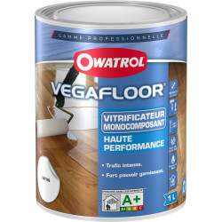 Vitrificateur pour parquet Vegafloor satin 1 L OWATROL