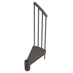 Marche pour escalier colimaçon Delta Ø 140 cm SOGEM