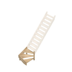 1/4 tournant bas droit pour escalier Provence SOGEM