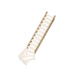 Limons pour escalier Provence 1/4 tournant bas 2 pièces SOGEM
