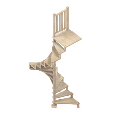 Escalier en colimaçon Square Wood Ø 120 cm SOGEM