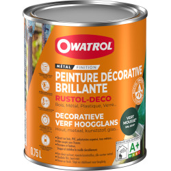 Peinture pour métal Rustol Deco vert mousse 0