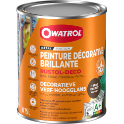 Peinture pour métal Rustol Deco brun 0