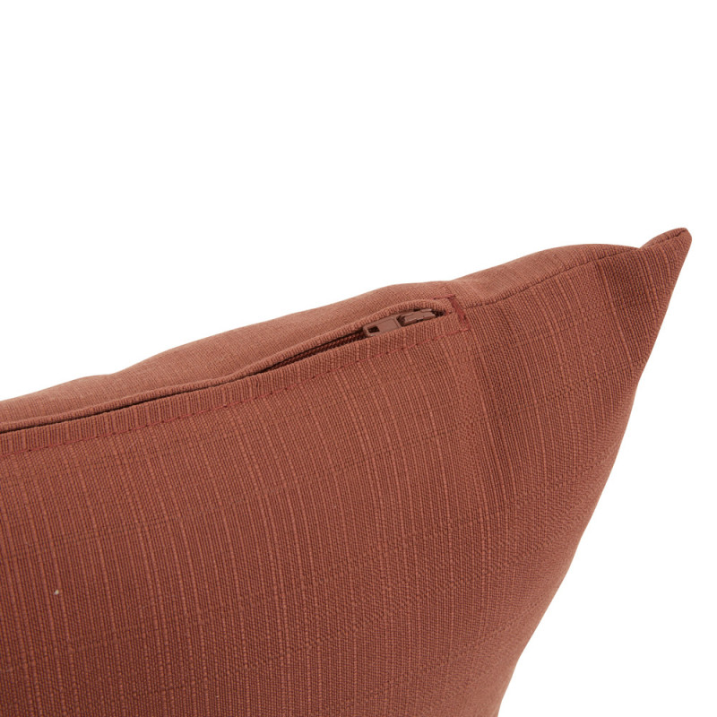 Coussin déperlant Koraï acajou 40 x 40 cm