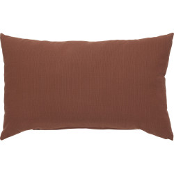 Coussin déperlant Koraï acajou 50 x 30 cm