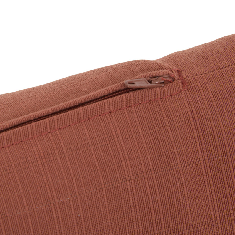 Coussin déperlant Koraï acajou 50 x 30 cm