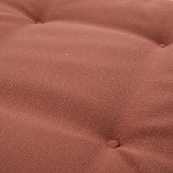 Galette de chaise matelassée Koraï acajou 40 x 40 cm