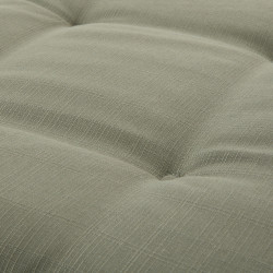 Galette de chaise matelassée Koraï vert laurier 40 x 40 cm